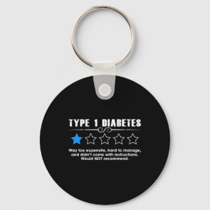 Diabetes Typ Eins Ein Stern Bewertung T1d Bewussts Schlüsselanhänger