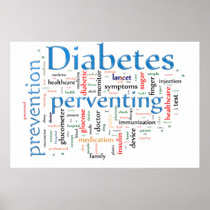 Diabetes und Prävention Poster
