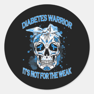 Diabetes-Warrior ist nicht für das schwache Typ-1- Runder Aufkleber