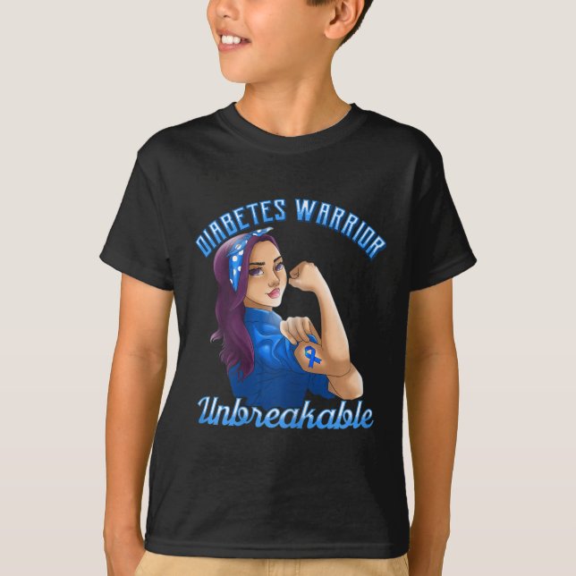 Diabetes Warrior! Konzepte zur Sensibilisierung fü T-Shirt (Vorderseite)