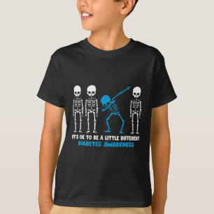 Diabetes Warrior Mom awareness Gift It's Ok To Be T-Shirt
