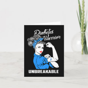 Diabetes Warrior Unbrechbare Diabetes Awareness G Karte