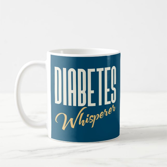 Diabetes Whispere - Funny Endocrinologist Kaffeetasse (Links)