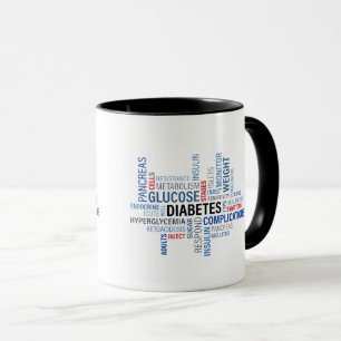 Diabetes Words Combo-Tasse Tasse