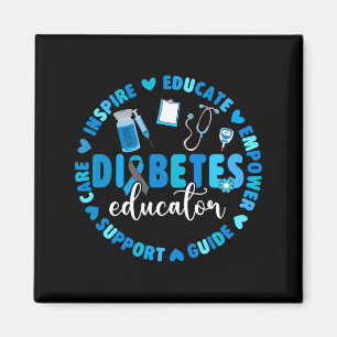 Diabetesberater unterstützen Diabetes-Bewusstsein  Magnet