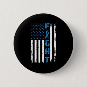Diabetesbewusstsein unterstützen amerikanische Fla Button