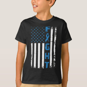 Diabetesbewusstsein unterstützen amerikanische Fla T-Shirt