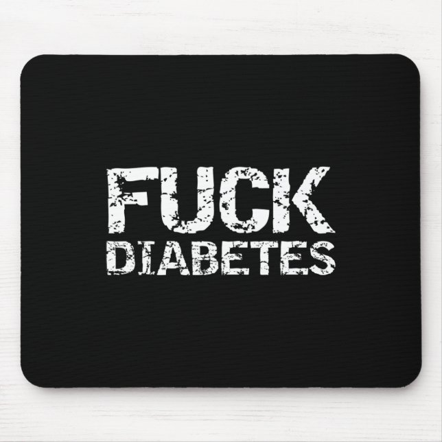 Diabetesgeschenk Typ 1 für Männer Mousepad (Vorne)