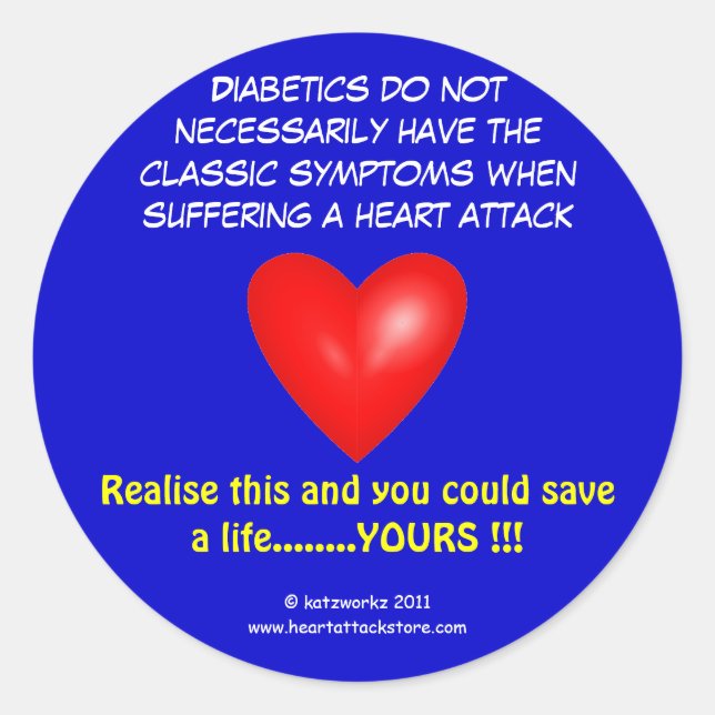 Diabetiker haben nicht unbedingt runder aufkleber (Vorderseite)