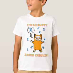 Diabetiker + Katze T-Shirt