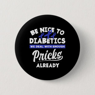 Diabetiker Typ 1 Diabetes T1d Diabetes Awarenes Button