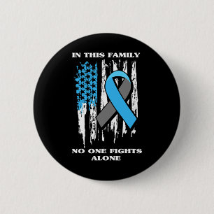 Diabetiker Typ 1 T1D Diabetes Bewusstsein USA Flag Button