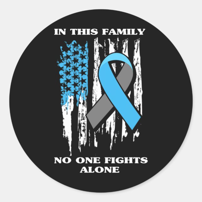 Diabetiker Typ 1 T1D Diabetes Bewusstsein USA Flag Runder Aufkleber (Vorderseite)