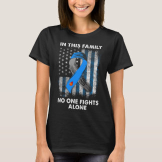 Diabetiker Typ 1 T1D Diabetes Bewusstsein USA Flag T-Shirt