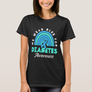 Diabetiker Typ 1 T1d Wir tragen Blau für Diabetes T-Shirt
