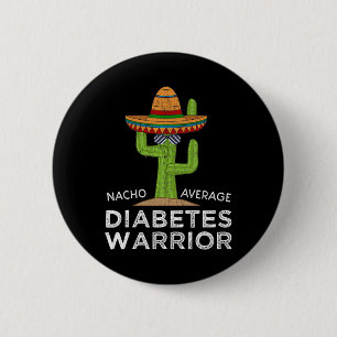 Diabetische Bewusstseinsbildung Spaß Diabetes Warr Button