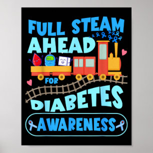 Diabetische Kinder Kleinkind Diabetes-Bewusstsein Poster