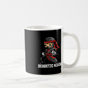 Diabetische Ninja Diabetes Awareness Monat T1D Typ Kaffeetasse
