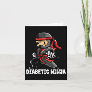 Diabetische Ninja Diabetes Awareness Month T1d Typ Karte