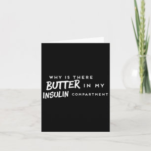 Diabetischer Fun T1d Diabetes Awareness Insulin Karte