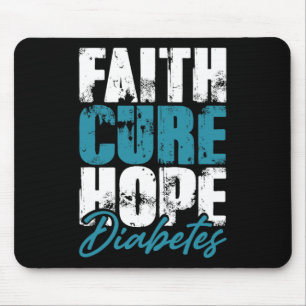 Diabetischer Krieger Gift Faith Cure Hope Diabetes Mousepad