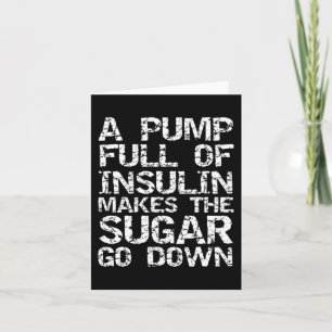 Diabetisches Geschenk Eine Insulinpumpe macht das Karte
