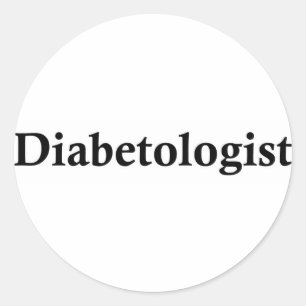 Diabetologe Runder Aufkleber