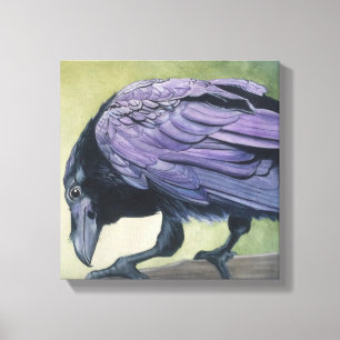 Diablo, die rassige Schwarz Crow-Living Room-Decke Leinwanddruck