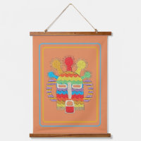 Diablo Huma Maske Tapestry - Rosthintergrund