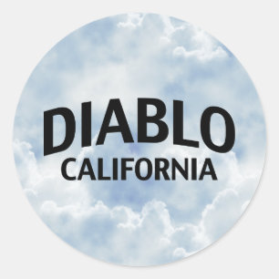 Diablo Kalifornien Runder Aufkleber