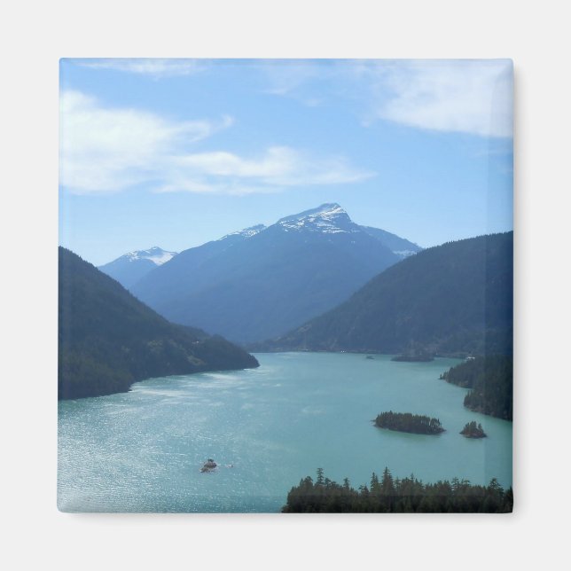 Diablo Lake Washington Staat Naturofotografie Magnet (Vorne)