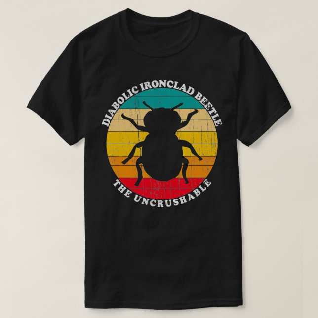 Diabolic Ironclad Beetle Unzerkleinerbares Wissens T-Shirt (Design vorne)