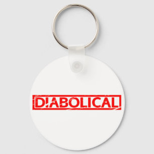 Diabolische Briefmarke Schlüsselanhänger