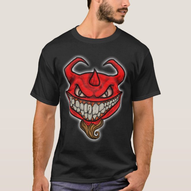 Diabolisches Grinsen T-Shirt (Vorderseite)
