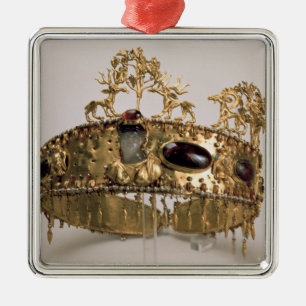 Diadem, fand im Grabhügel bei Khoklach Silbernes Ornament
