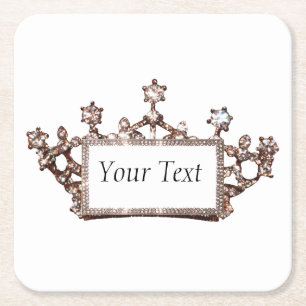 “Diadem” Rechteckiger Pappuntersetzer