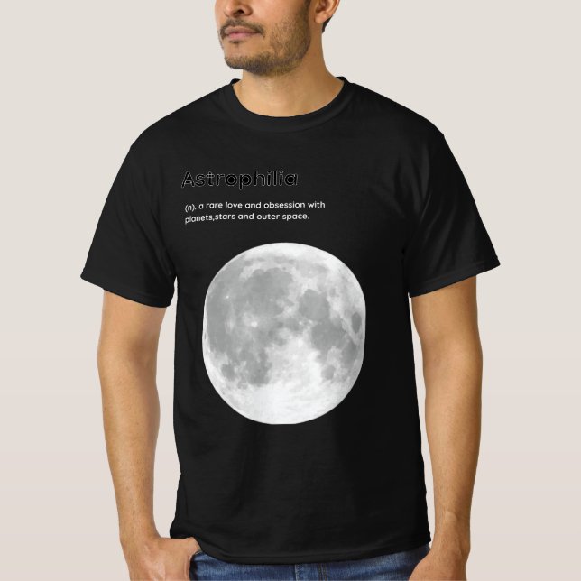 Diagnose mit Astrophilie T-Shirt (Vorderseite)