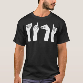 Diagnostician Diag Sign Language Hands Premium  T-Shirt