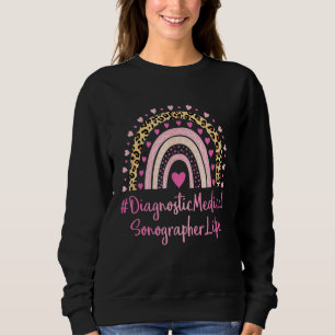 Diagnostiksonographin Nurse Leopard Print Sweatshirt