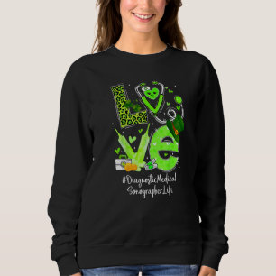 Diagnostischer medizinischer Sonographin Krankenve Sweatshirt