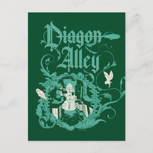DIAGON ALLEY™ Vintag Graphic Postkarte (Vorderseite)