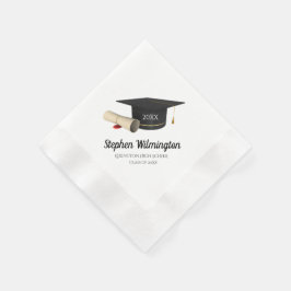 Diagonal Abschluss Napkins-Klasse 2025 Serviette