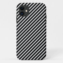 DIAGONAL BLACK AND WHITE ZEBRA STRIPEN Apple