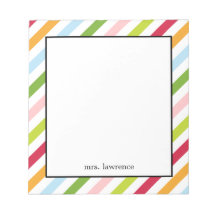 Diagonal Chic Personalisiert Notepad