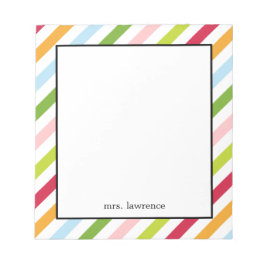 Diagonal Chic Personalisiert Notepad Notizblock