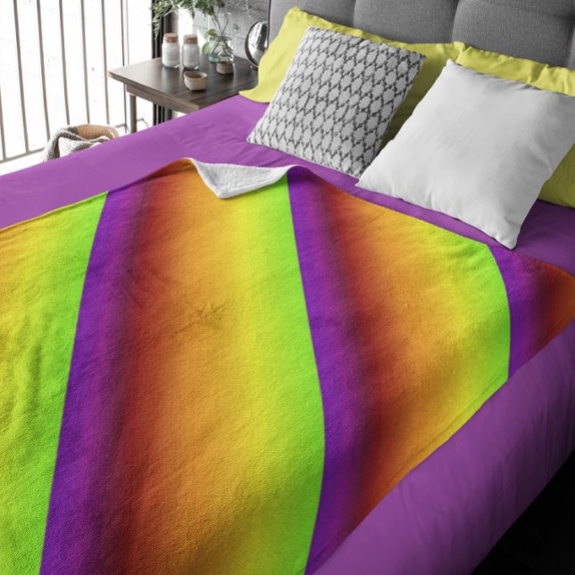 Diagonal-Farbspektrum Fleece Blanket (Spectrum of Diagonal Colors Fleece Blanket)