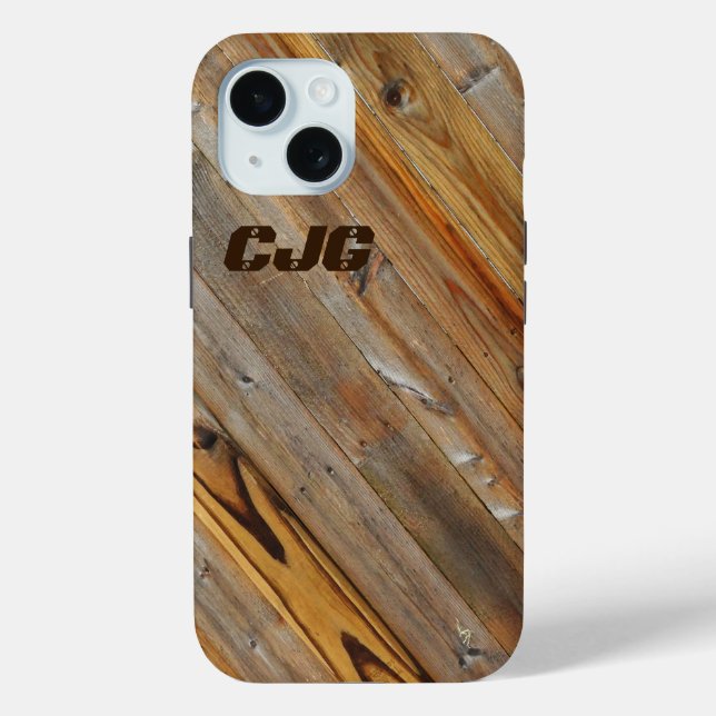 Diagonal für Holz * Persönlich* Case-Mate iPhone Hülle (Rückseite)