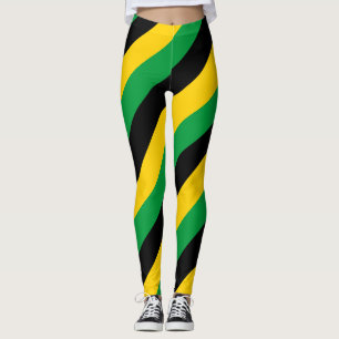 Diagonal gestreift leggings