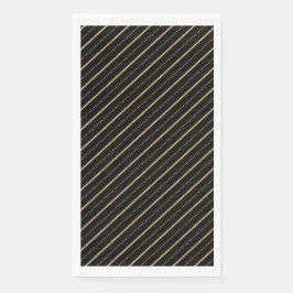 Diagonal Golden Lines Serviette