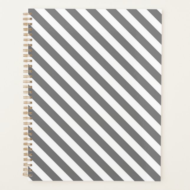 Diagonal gray and white stripes pattern planer (Vorderseite)